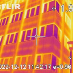 Immagine termografica della parete esterna